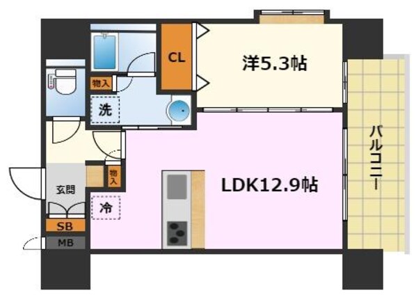 スプランディッド大須門前町の物件間取画像